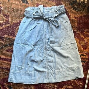 Madewell Chambray Denim Skirt